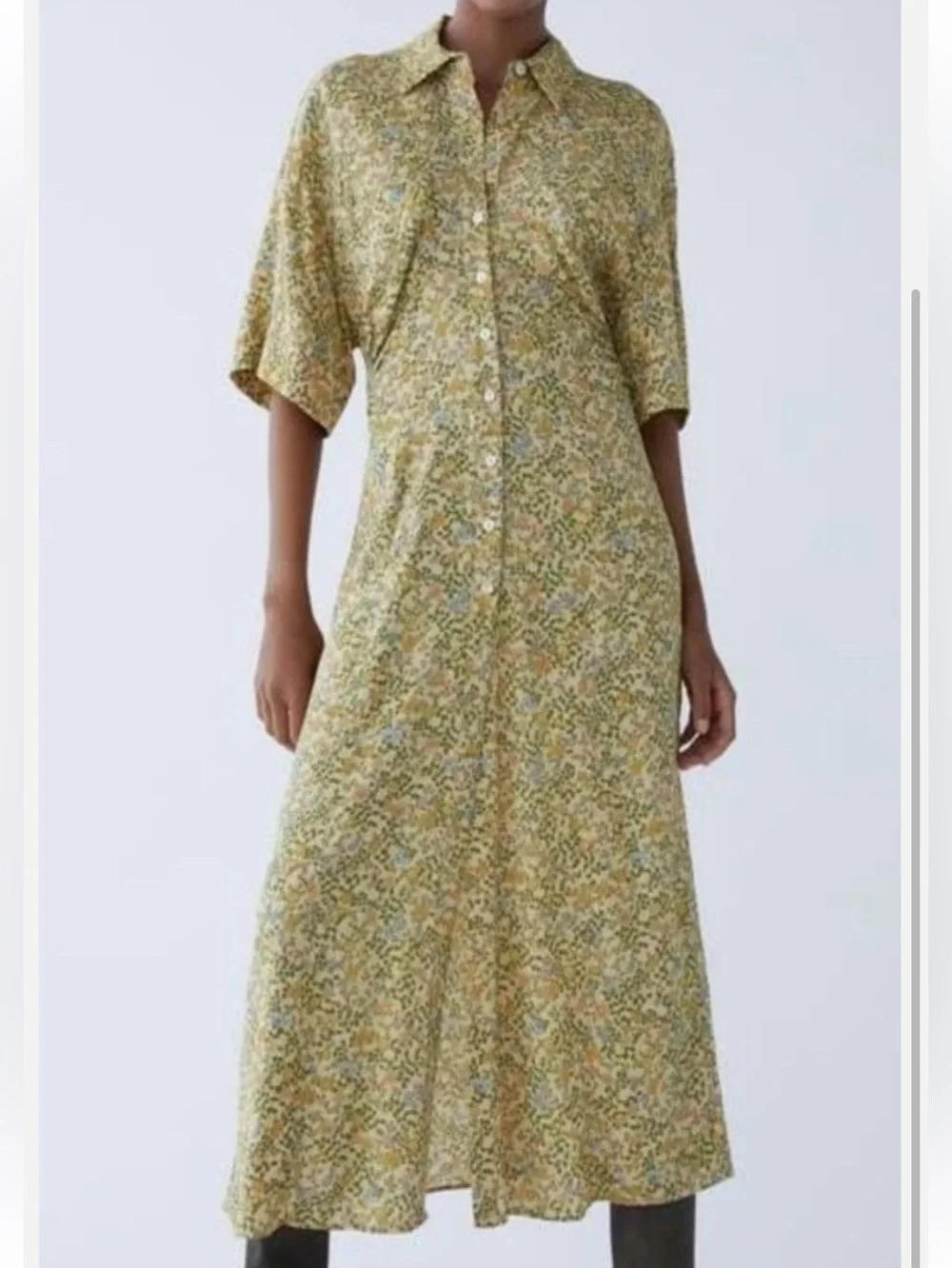 Zara floral midi dress